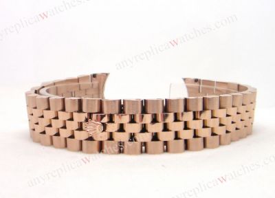 Replacement Replica Rolex Strap Rose Gold Jubilee band 20mm